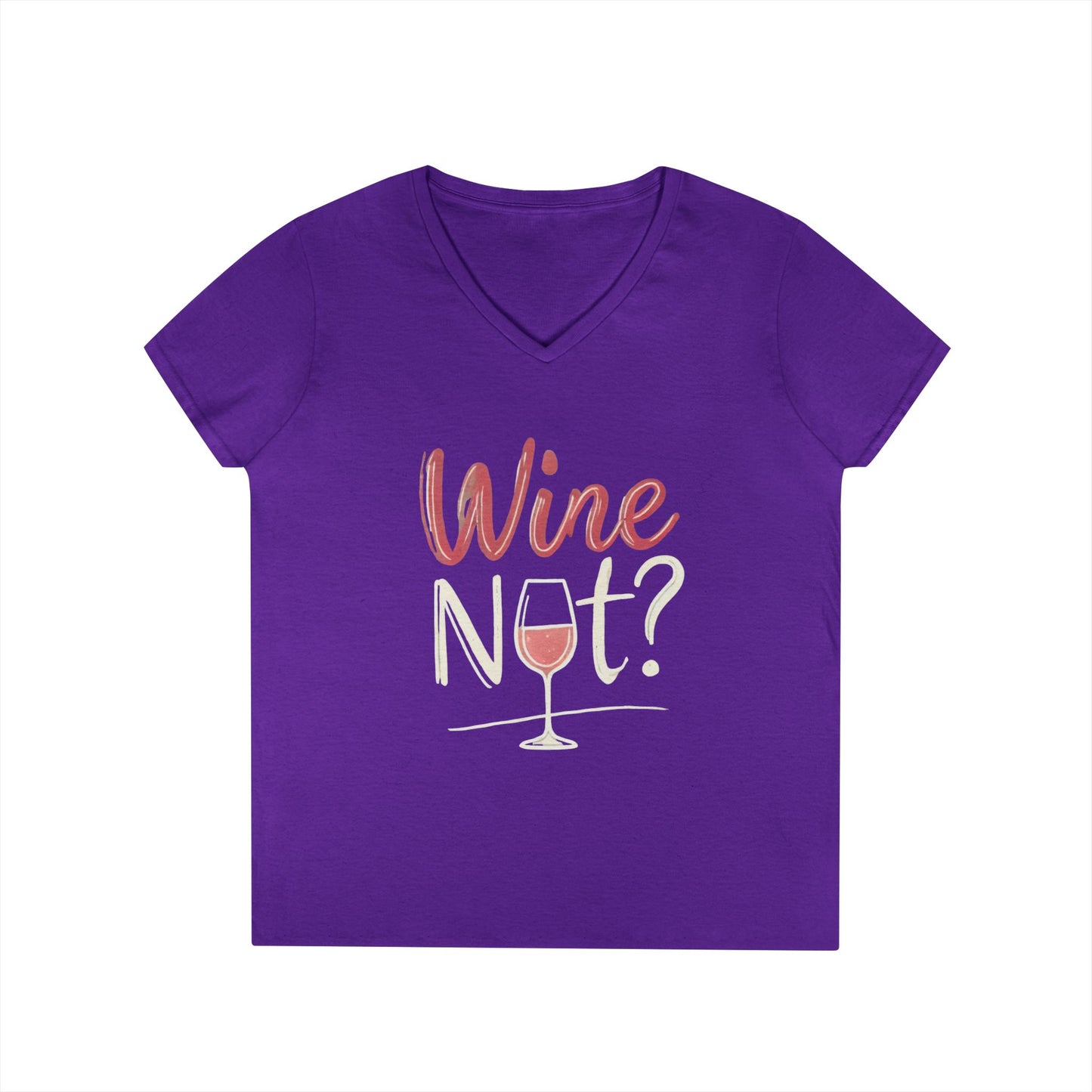 Wine Themed Ladies' V-Neck T-Shirt, Wine Lover Gift, Wine Humor Shirt, Girls Night Party Tee, Wine Pun Graphic Top, Fun Drink Shirt