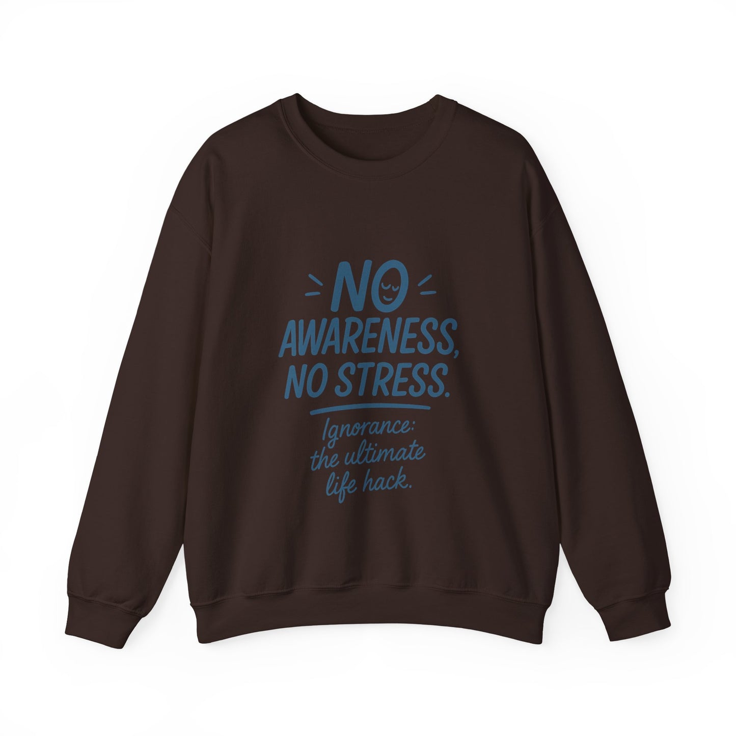 Funny Mens Mindful Crewneck Sweatshirt, Cozy Sweatshirt, Awareness Sweatshirt, Casual Style Gift, Perfect for Self-Care Days