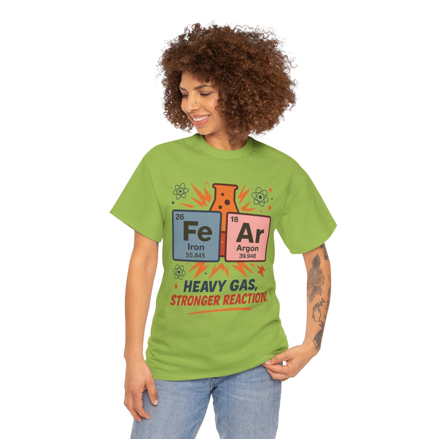Funny Womens Science T-Shirt, FeAr Element Shirt, Chemistry Tee, Gift for Chemistry Lovers, Elements Table Humorous