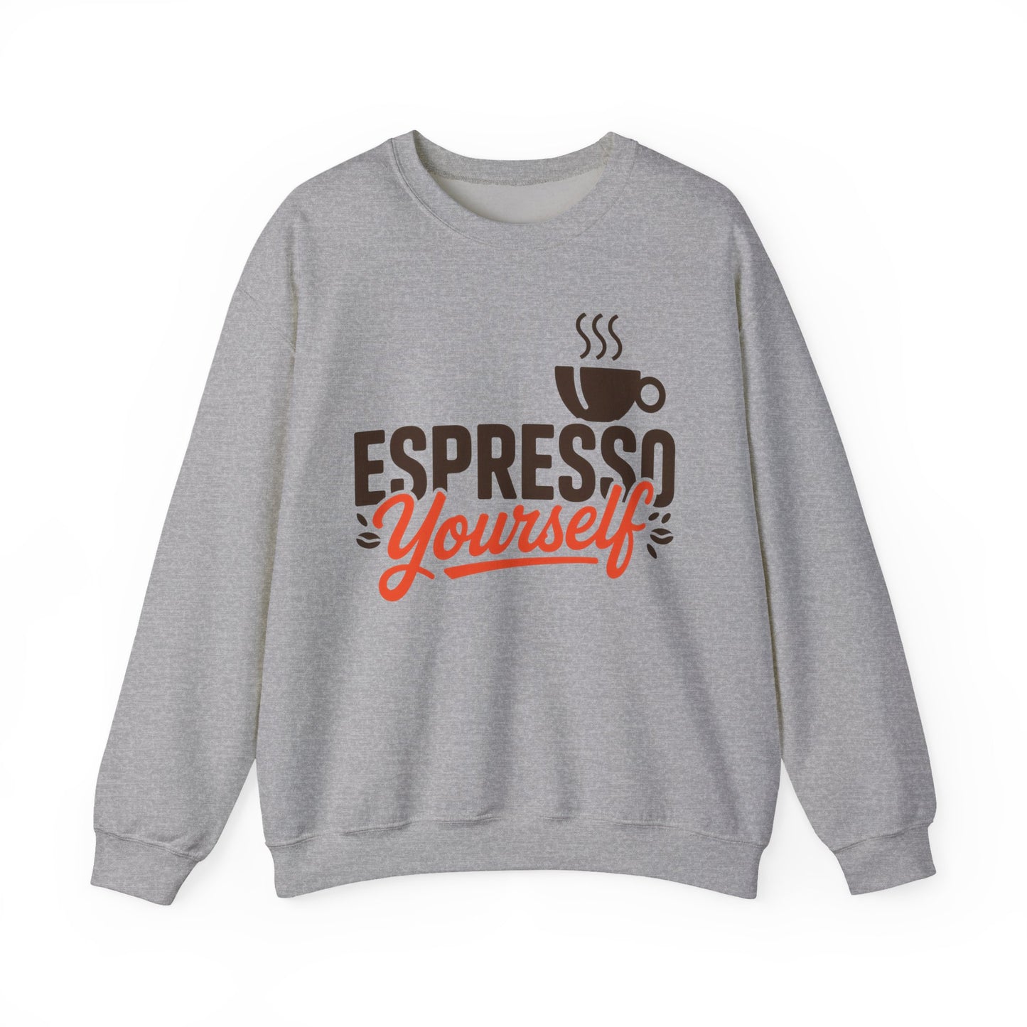 Men's Heavy Blend™ Crewneck Sweatshirt, Espresso Yourself Sweatshirt, Funny Coffee Lover Mens Crewneck, Cafe Lover Gift