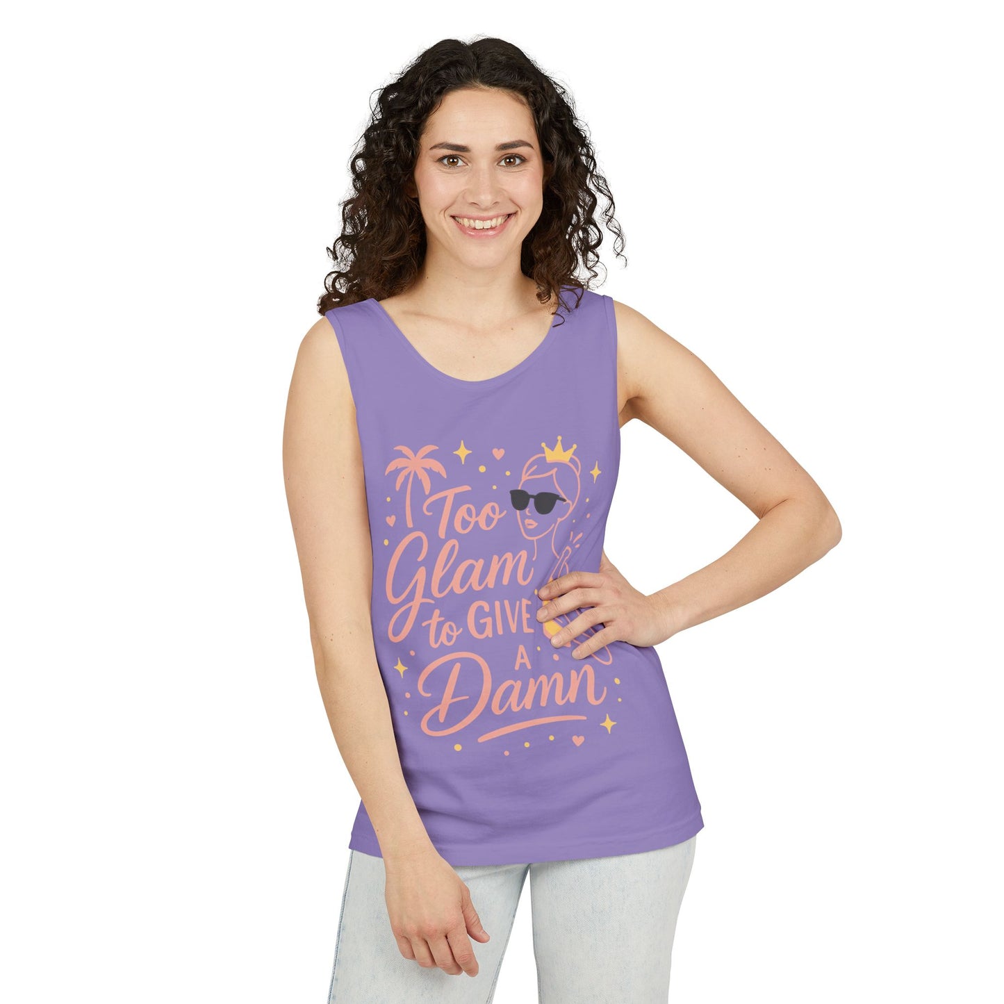 Too Glam to Give a Damn Bridal Party Tank Top, Bachelorette Party Tee, Bridesmaid Wedding Tee, Hen Party Top, Bridal Shower,Bridesmaids Gift