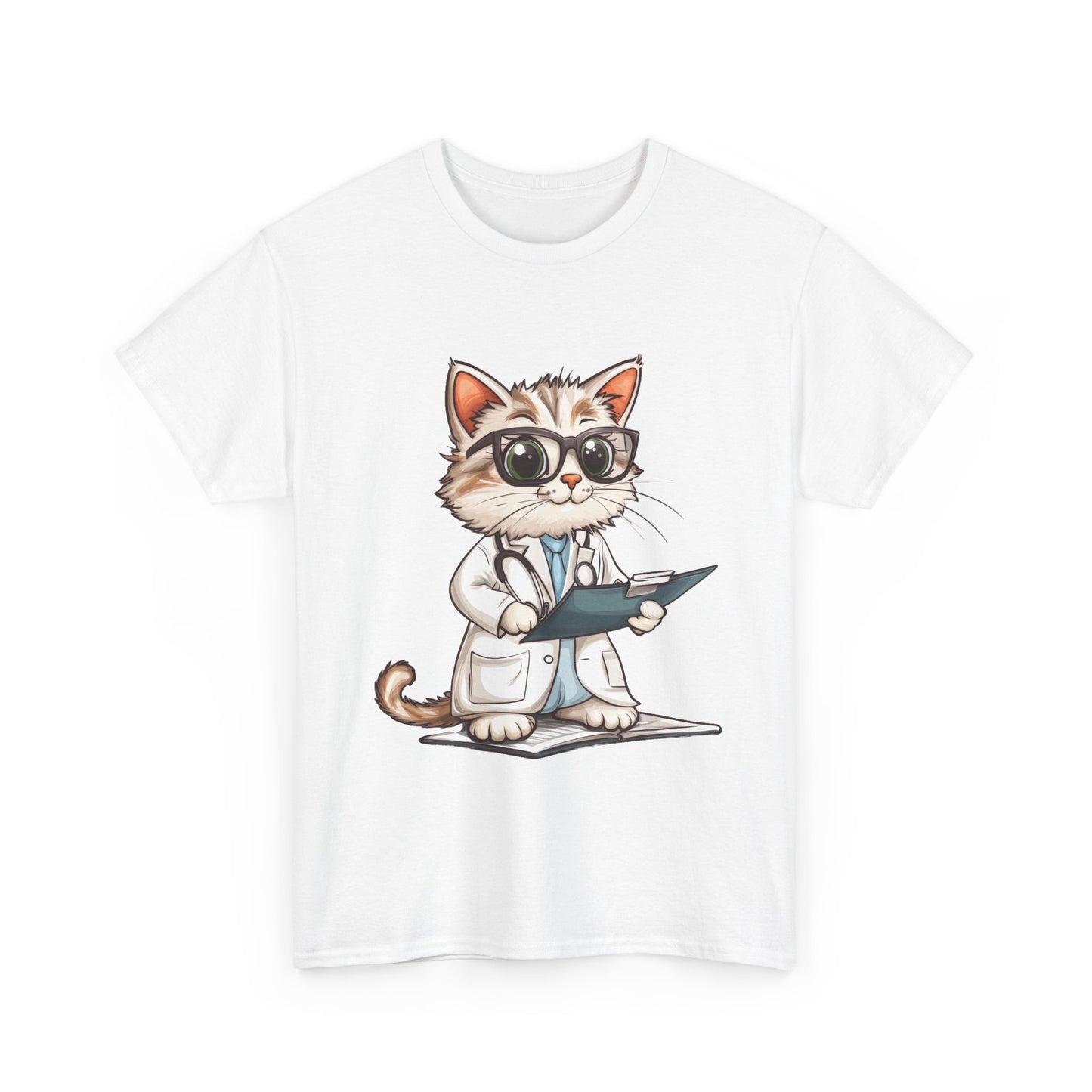 Funny Doctor Cat T-Shirt, Unisex “The Pawscription is Ready” Tee, Cute Veterinary Gift, Medical Student Shirt, Animal Doctor Graphic Tee