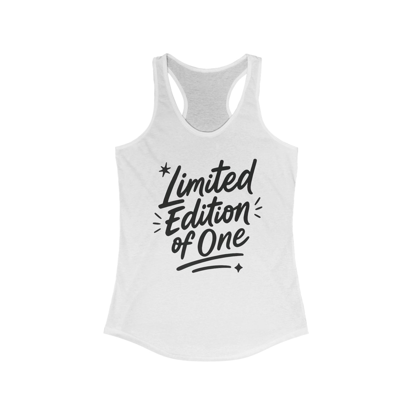 Limited Edition Women's Racerback Tank, Motivational Gym Top, Summer Workout Shirt, Unique Gift for Her, Fashionable Activewear