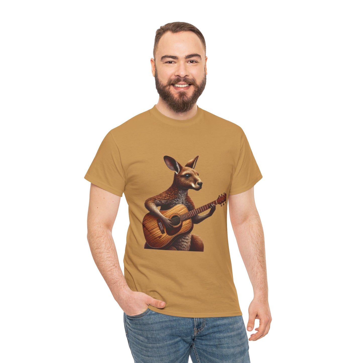 Funny Kangaroo Playing Guitar T-Shirt, Cute Animal Music Lover Shirt, Aussie Wildlife Gift Idea, Music Lovers, Animal Tee, Fun Gift