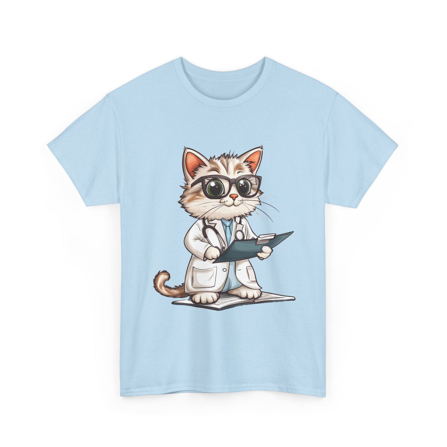 Funny Doctor Cat T-Shirt, Unisex “The Pawscription is Ready” Tee, Cute Veterinary Gift, Medical Student Shirt, Animal Doctor Graphic Tee
