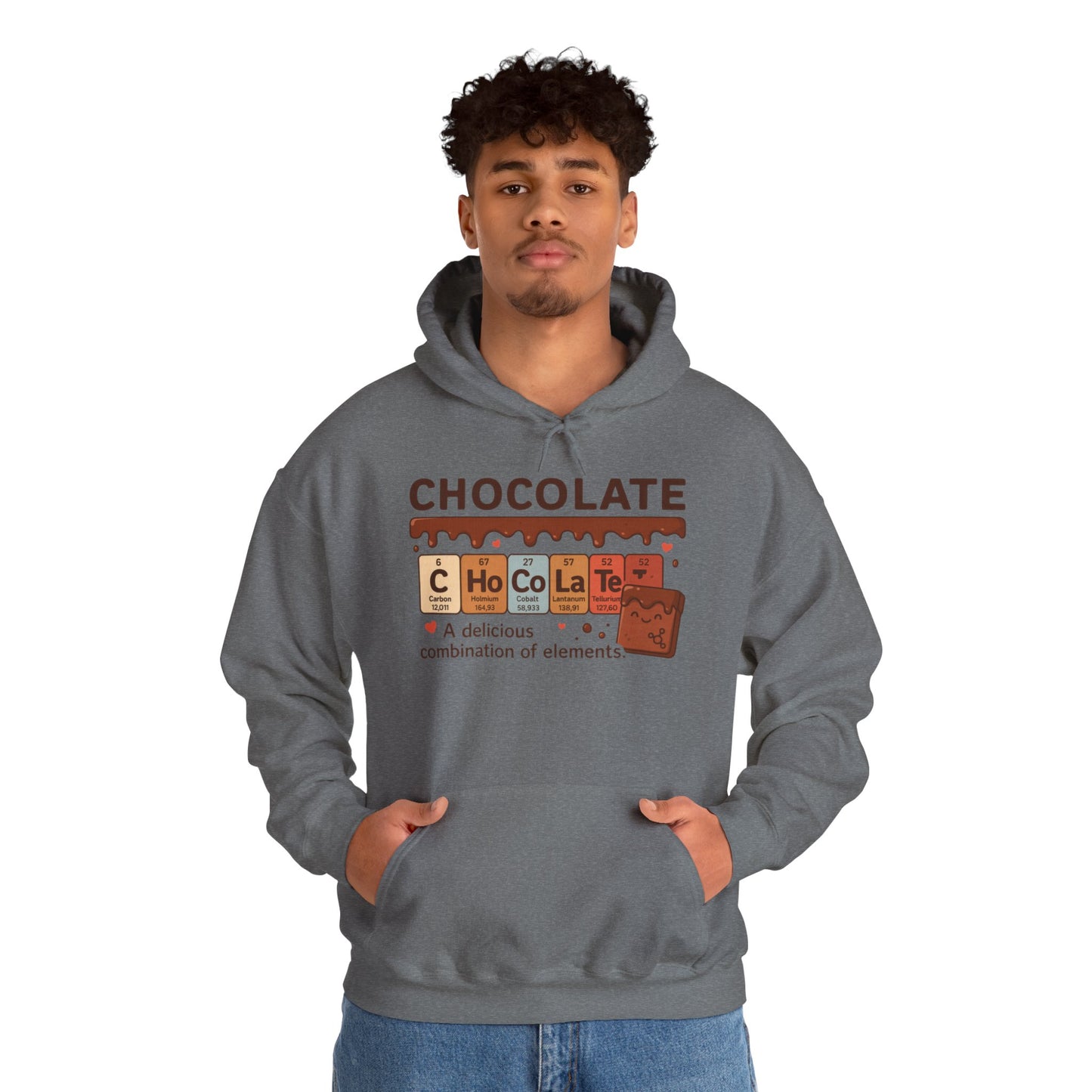 Chocolate Lover's Comfort Hoodie, Perfect Gift for Chemistry Lovers, Casual Wear, Sweet Treats Enthusiasts, Birthdays, Chemistry Students