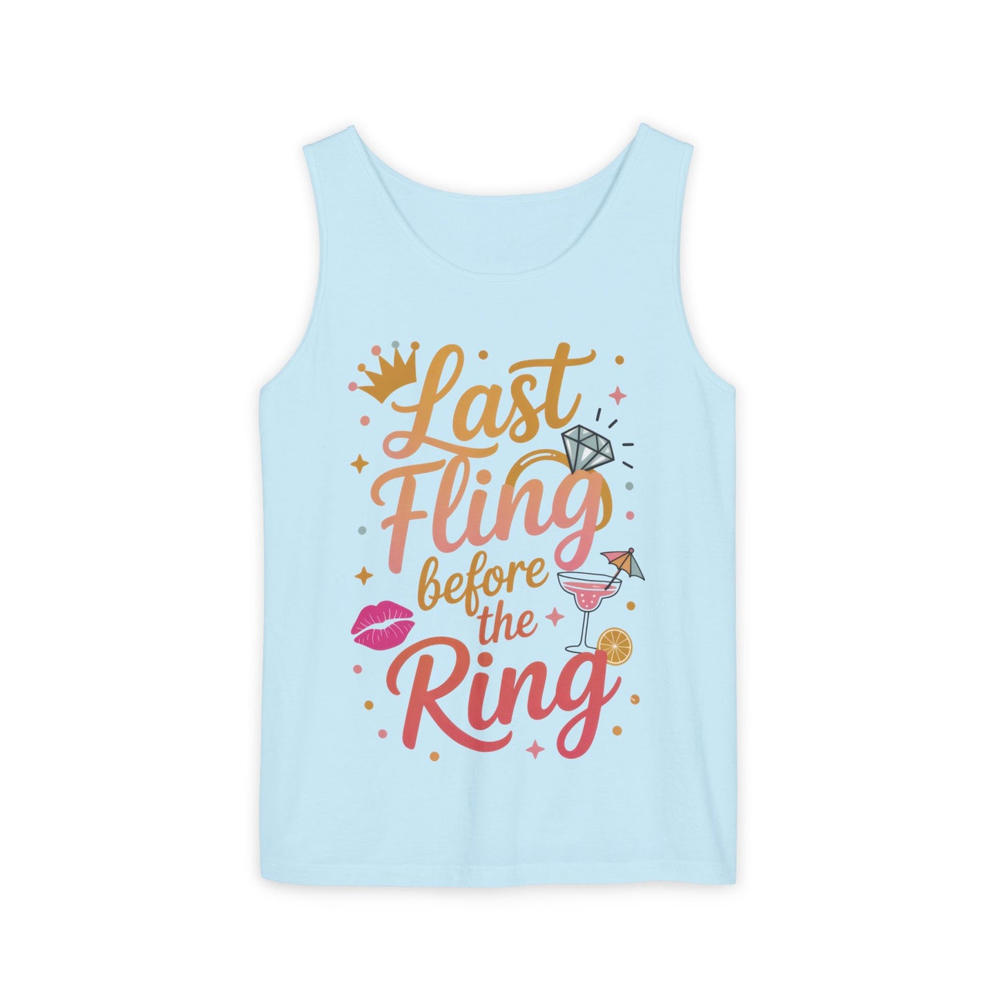 Last Fling Before the Ring T-Shirt, Bachelorette Party Tee, Bridesmaid Wedding Tee, Hen Party Shirts, Bridal Shower, Bridesmaids Gift