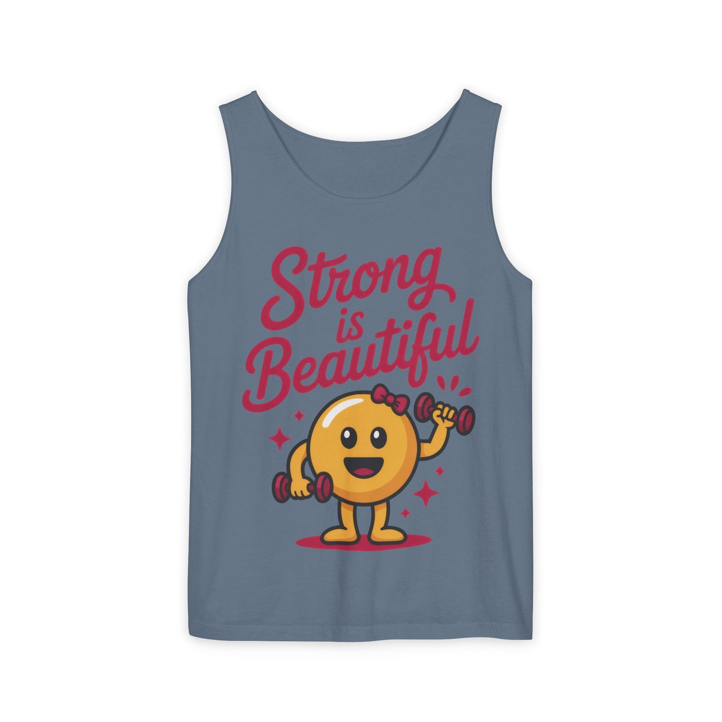 Strong is Beautiful Womens Tank Top, Cute Fitness and Gym Motivation Shirt, Workout Shirt, Exercise Top, Gift for Her, Summer Activewear