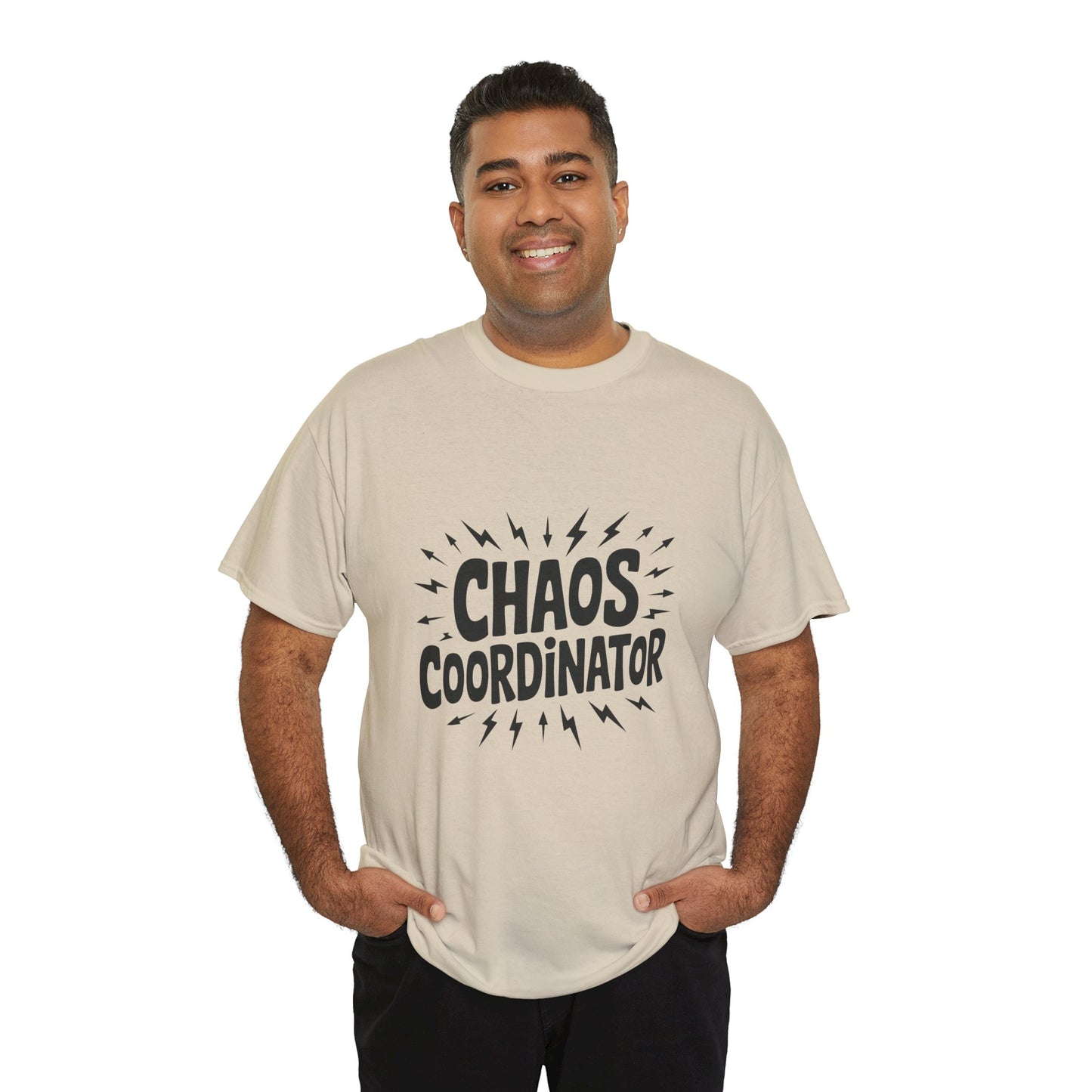 Chaos Coordinator Heavy Cotton Men's Tee, Fun T-Shirt, Gift for Organizers, Humor Tee, Men's Casual Wear
