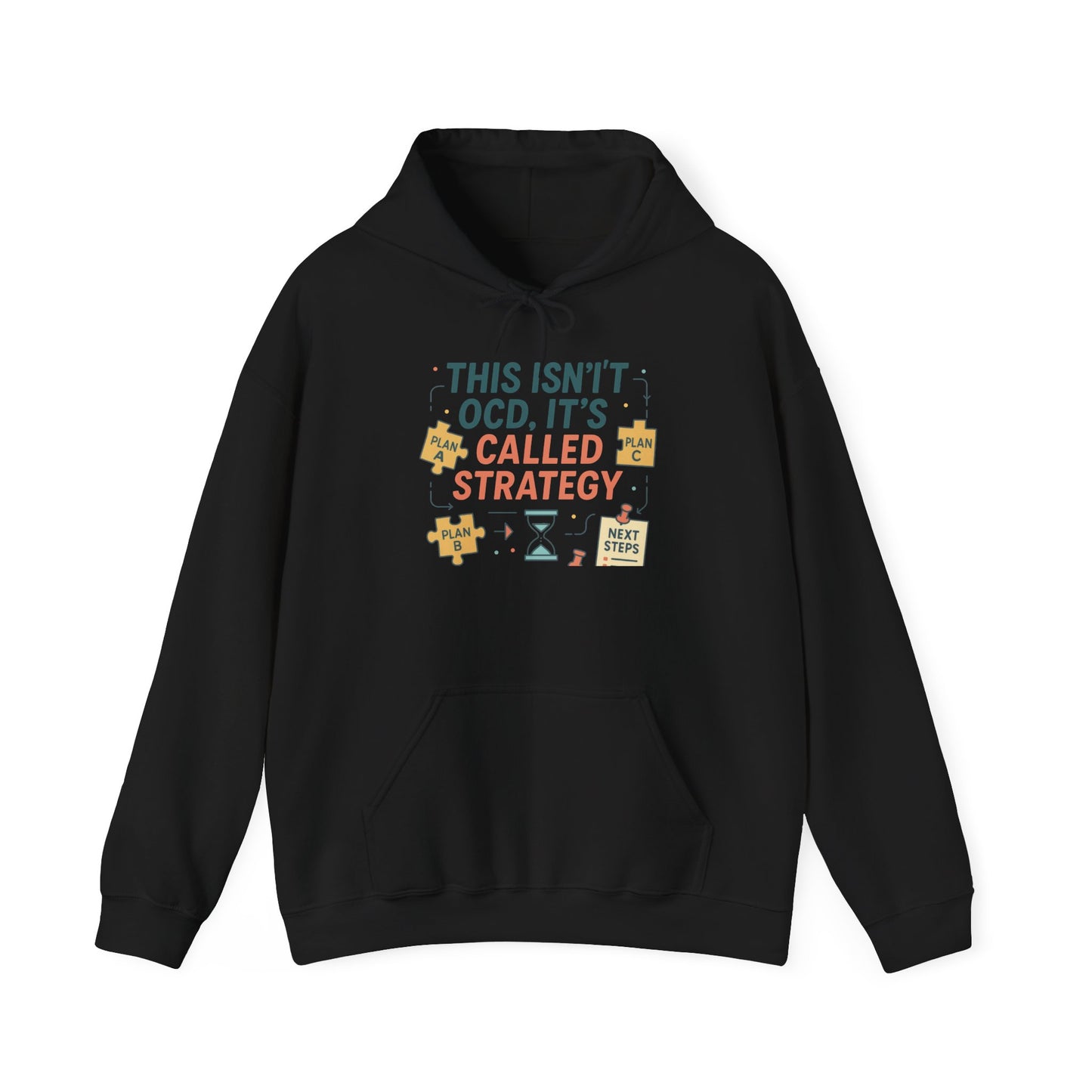 Strategic Humor Hoodie, Unisex Sweatshirt, Gift for Strategists, Funny Hoodie, Planner Gift, Cozy Stylish Sweatshirt, Relaxed Fit Hoody