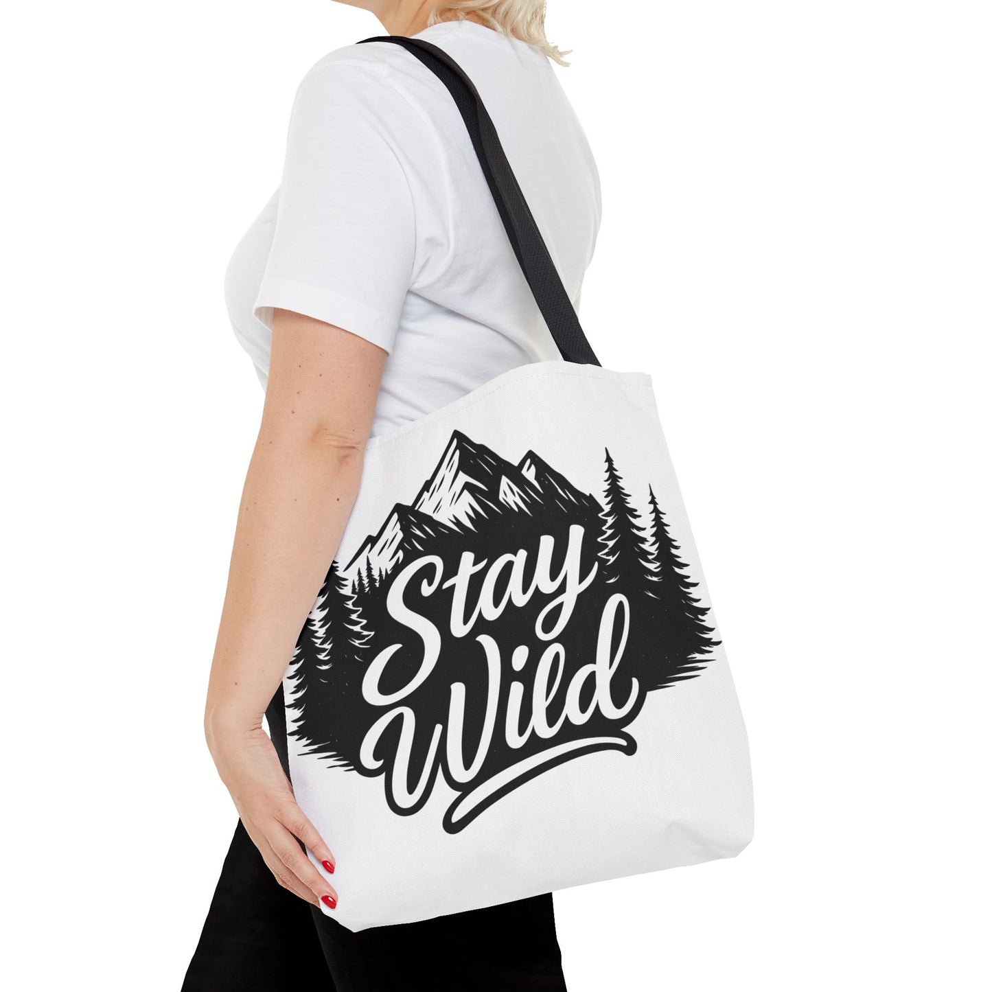 Stay Wild Tote Bag | Eco-friendly Shopping Bag, Adventure Tote, Outdoor Enthusiast Gift, Stylish Carryall, Perfect for Summer Adventures