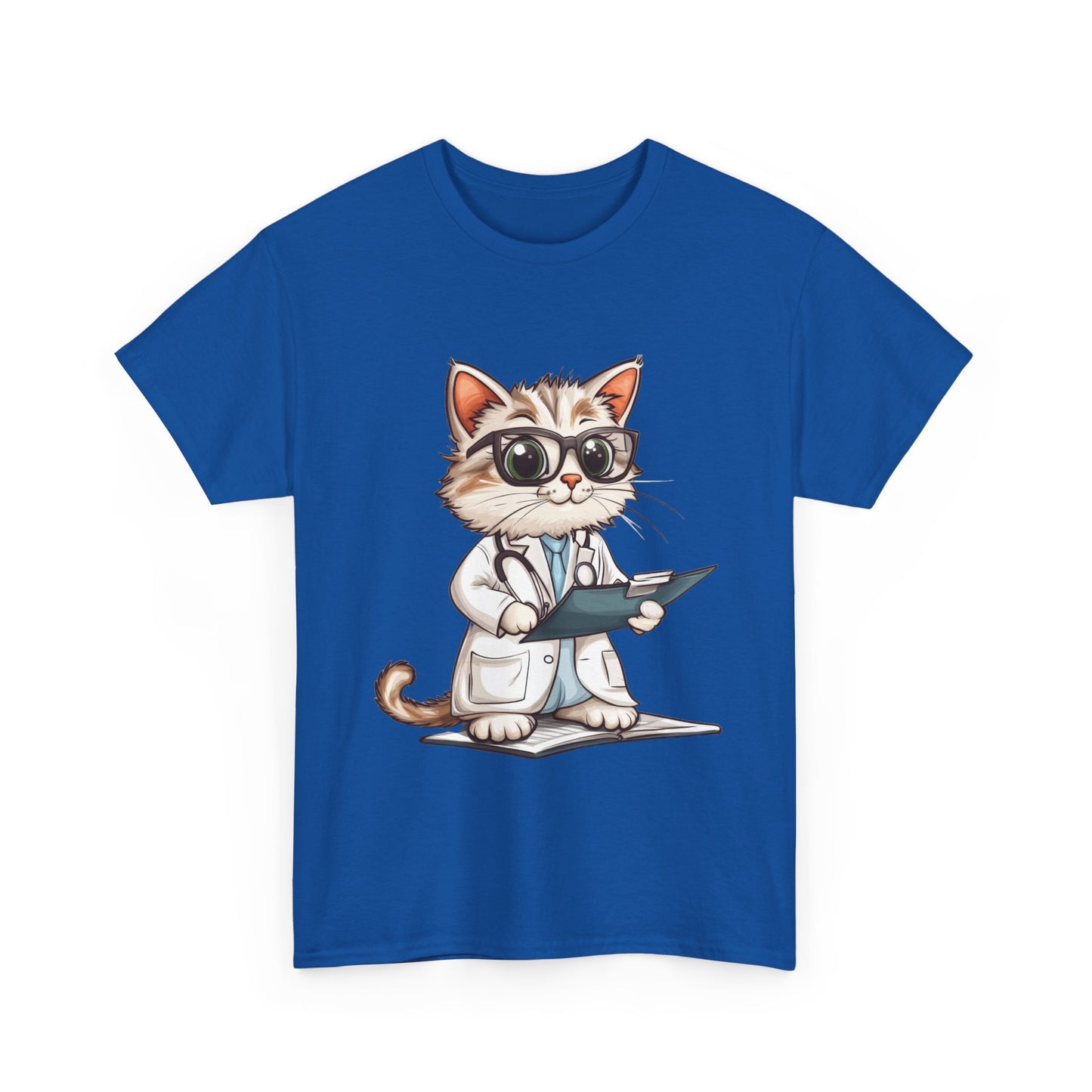 Funny Doctor Cat T-Shirt, Unisex “The Pawscription is Ready” Tee, Cute Veterinary Gift, Medical Student Shirt, Animal Doctor Graphic Tee