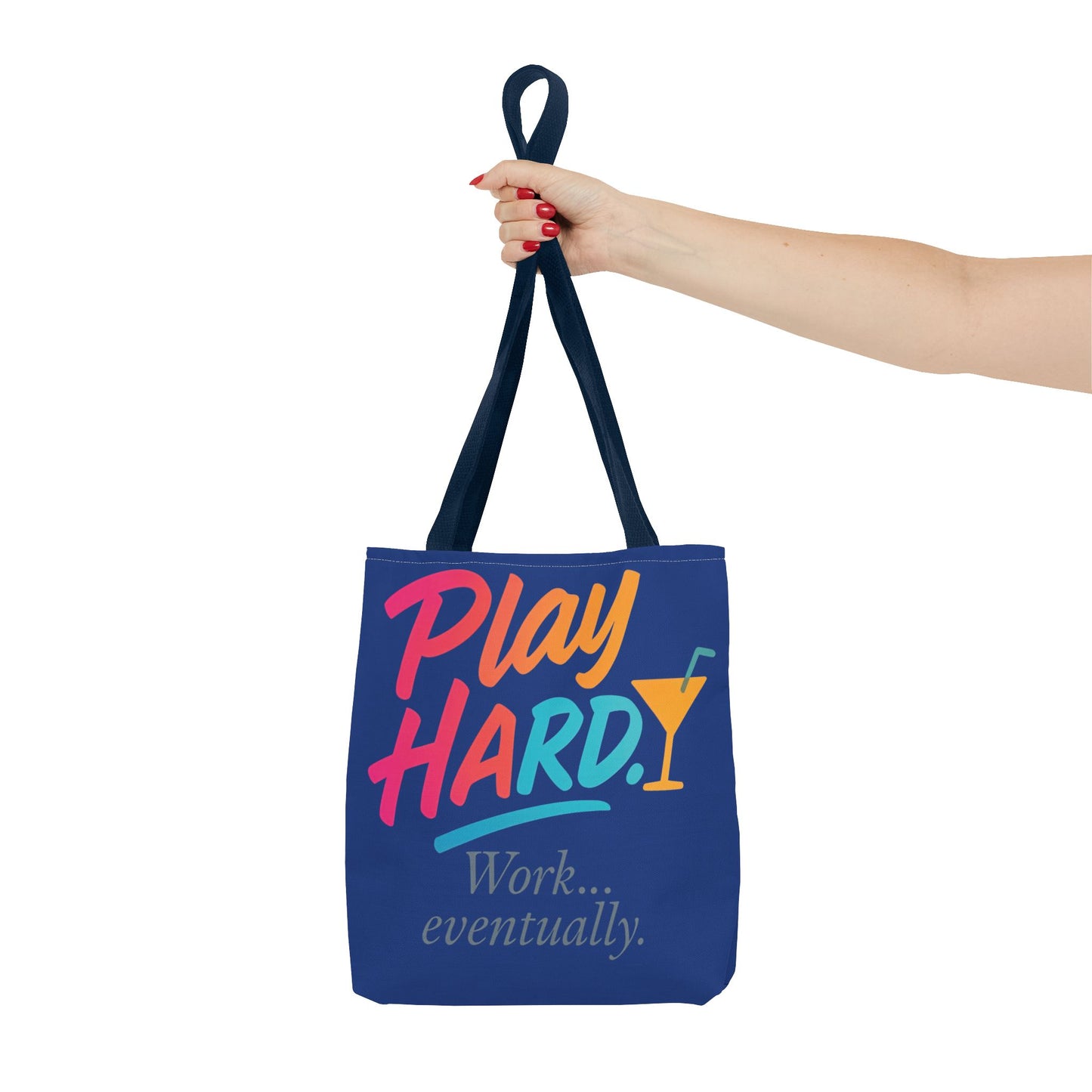 Play Hard Tote Bag - Fun, Stylish, Tote for Work & Play, Summer, Gift, Beach Bag, Everyday Carry, Beach Weekender Bag, large canvas bag