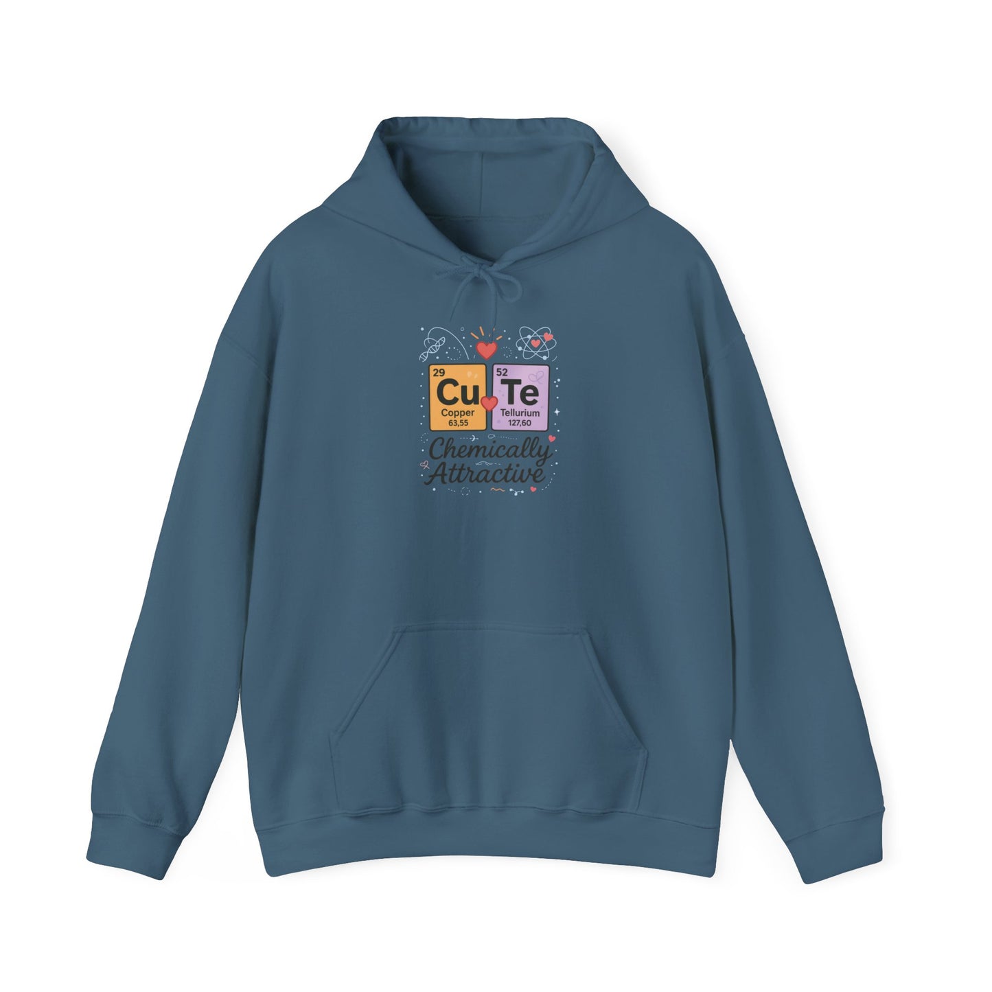 Cute Chemistry Hoodie for Women, CuTe Periodic Table Sweatshirt, Chemically Attractive Science Gift for Her, Great for Birthdays & Holidays