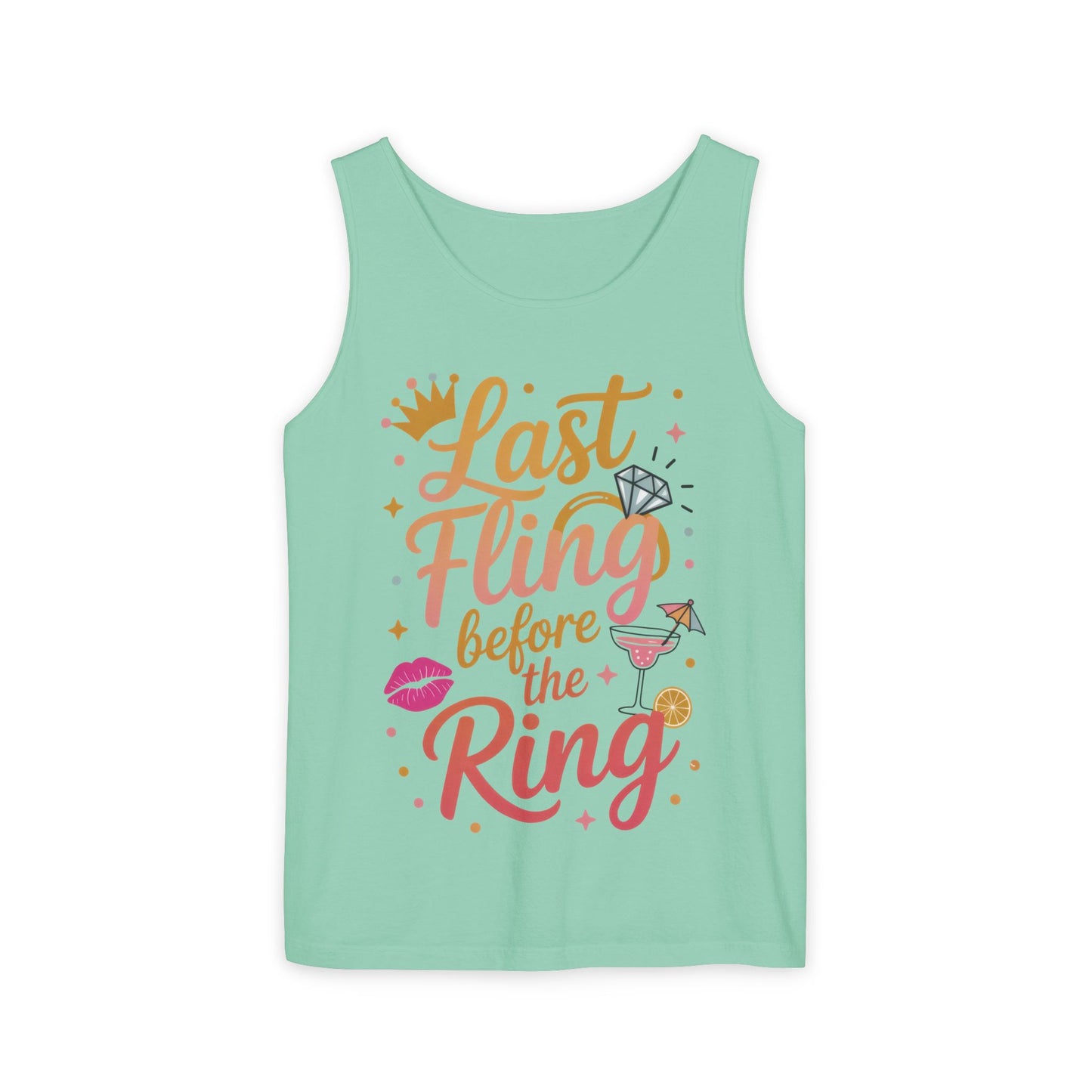 Last Fling Before the Ring T-Shirt, Bachelorette Party Tee, Bridesmaid Wedding Tee, Hen Party Shirts, Bridal Shower, Bridesmaids Gift