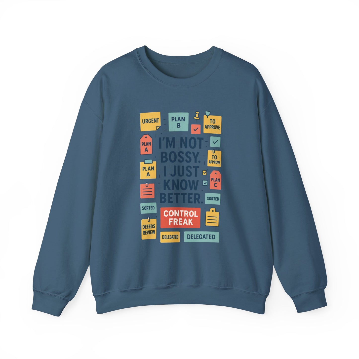 Funny Womens Control Freak Sweatshirt, Bold Sarcastic Quote Pullover, Ideal Gift for Bossy Friends, Funny Womens Sweatshirt