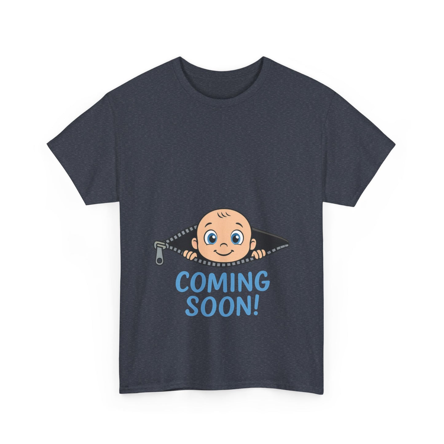 Coming Soon Maternity T-Shirt, Cute Baby Boy Pregnancy Announcement Shirt, Funny Expecting Mom Gift, Gender Reveal Tee, Baby Shower Top