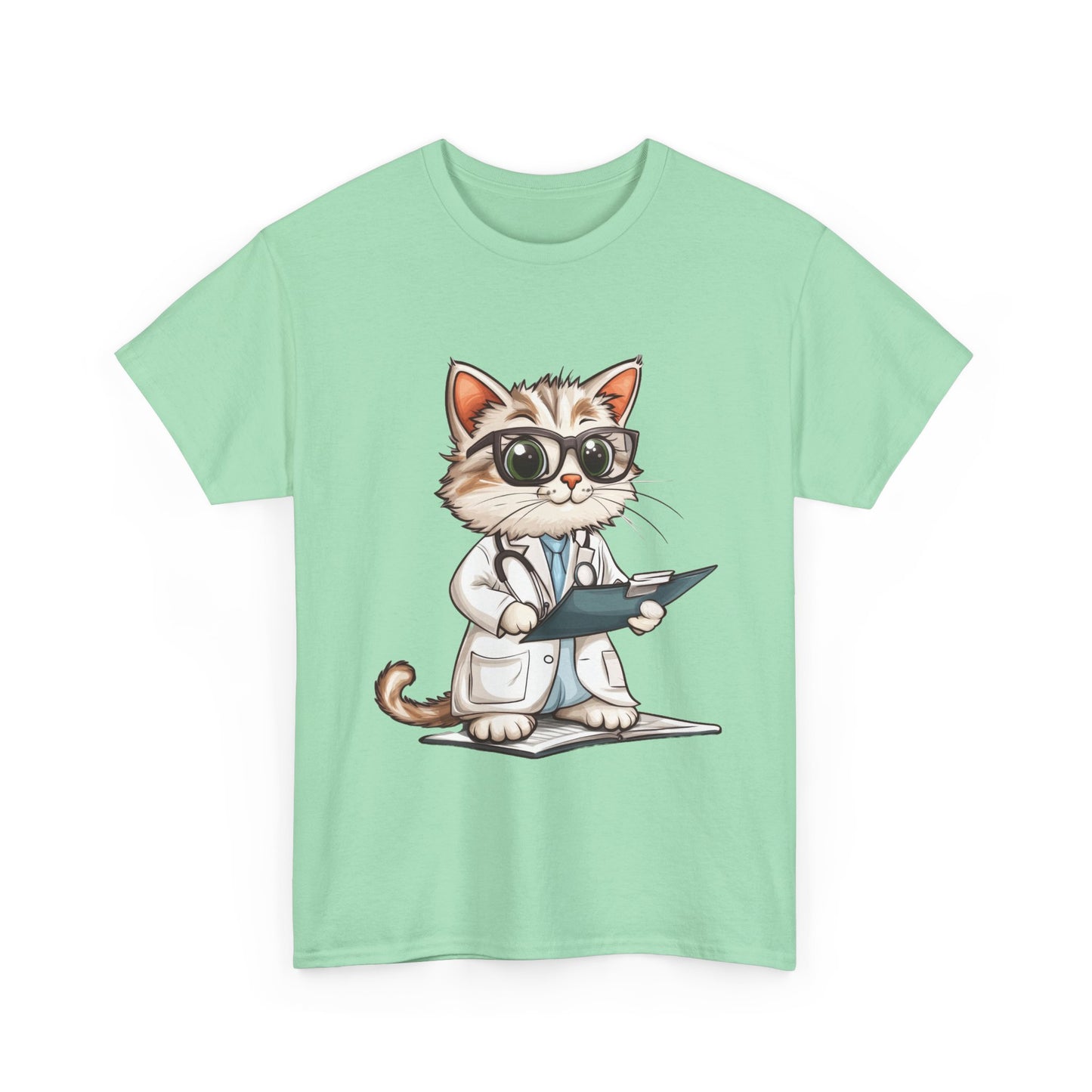Funny Doctor Cat T-Shirt, Unisex “The Pawscription is Ready” Tee, Cute Veterinary Gift, Medical Student Shirt, Animal Doctor Graphic Tee