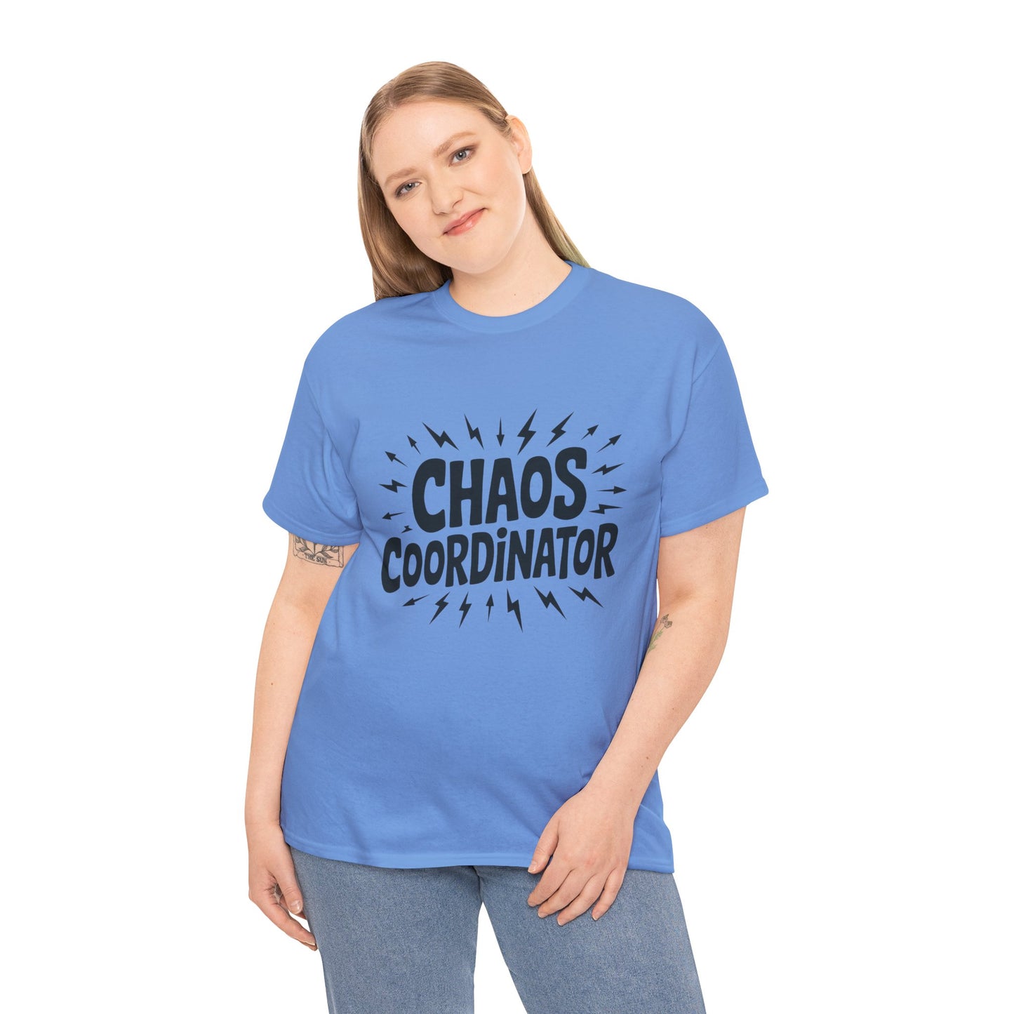 Chaos Coordinator Unisex Heavy Cotton Tee, Funny Graphic T-Shirt, Gift for Moms, Mom Life Graphic Tee, Mother's Day T-Shirt
