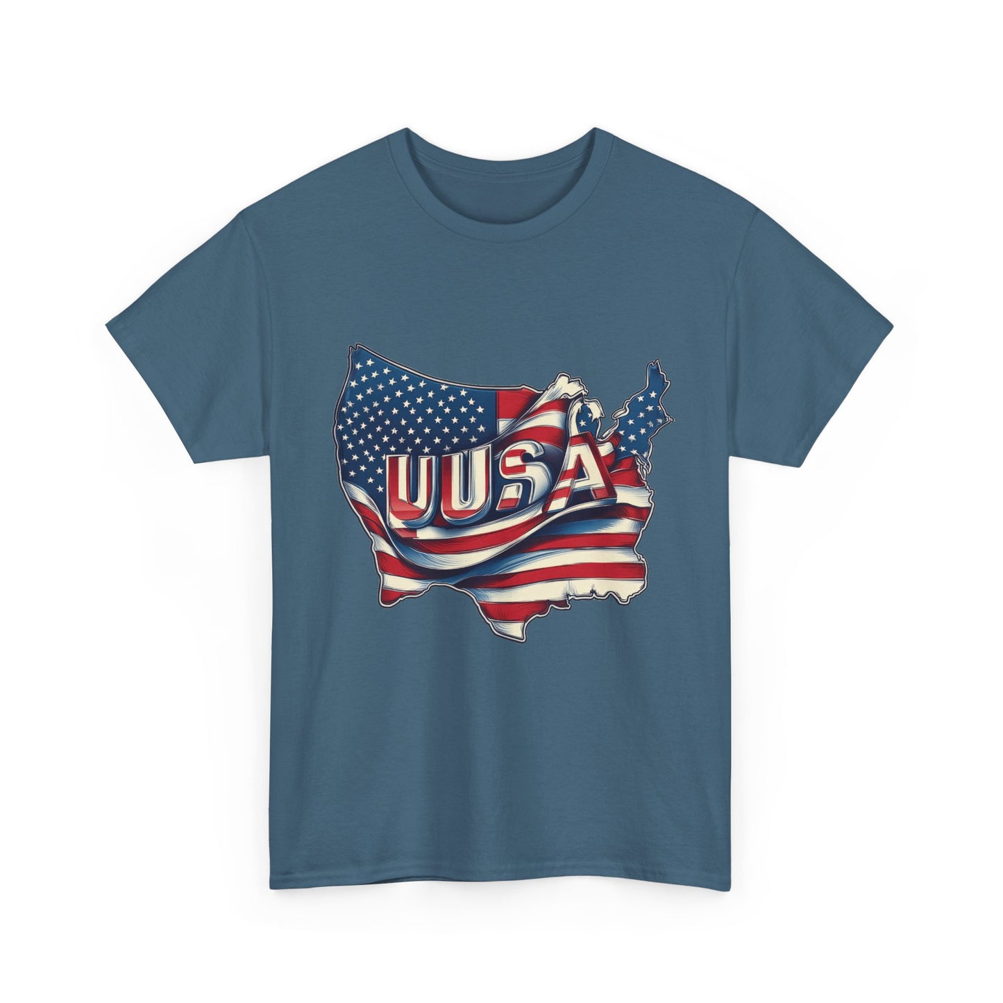 Patriotic Unisex Tee - USA Flag Design, Perfect for Independence Day, 4th of July, Gifts, Casual Wear, Festival