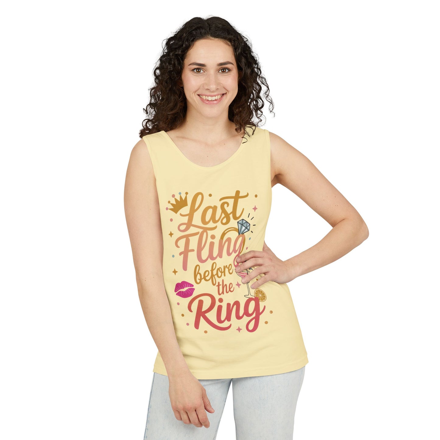 Last Fling Before the Ring T-Shirt, Bachelorette Party Tee, Bridesmaid Wedding Tee, Hen Party Shirts, Bridal Shower, Bridesmaids Gift