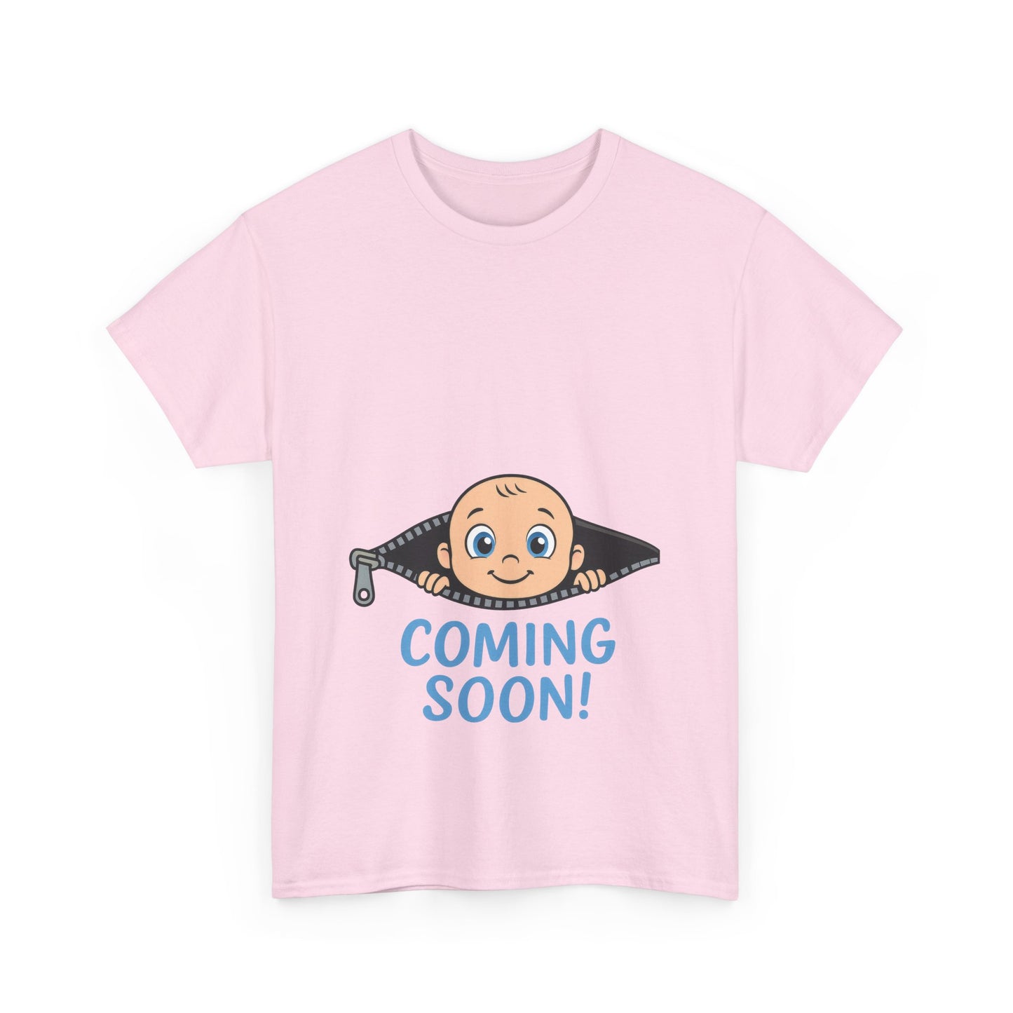 Coming Soon Maternity T-Shirt, Cute Baby Boy Pregnancy Announcement Shirt, Funny Expecting Mom Gift, Gender Reveal Tee, Baby Shower Top
