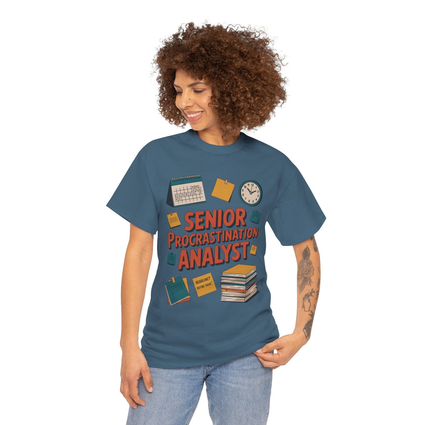 Senior Procrastination Analyst Tee, Funny Office Shirt, Gift for Graduates, Motivation T-Shirt, Humor Apparel, Job Humor Clothing