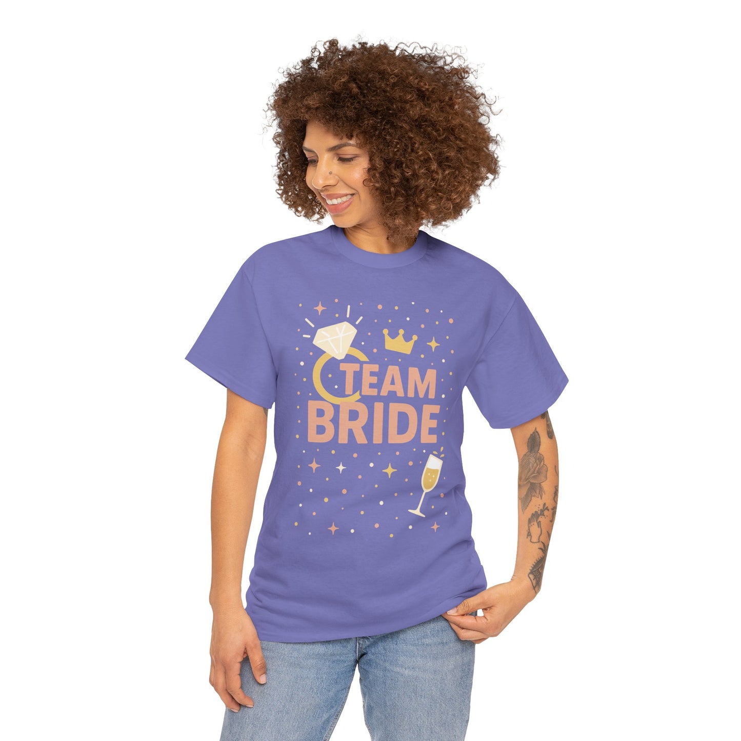 Team Bride T-Shirt, Bachelorette Party Tee, Bridesmaid Wedding Tee, Hen Party Matching Shirts, Bridal Shower, Bridesmaids Gift