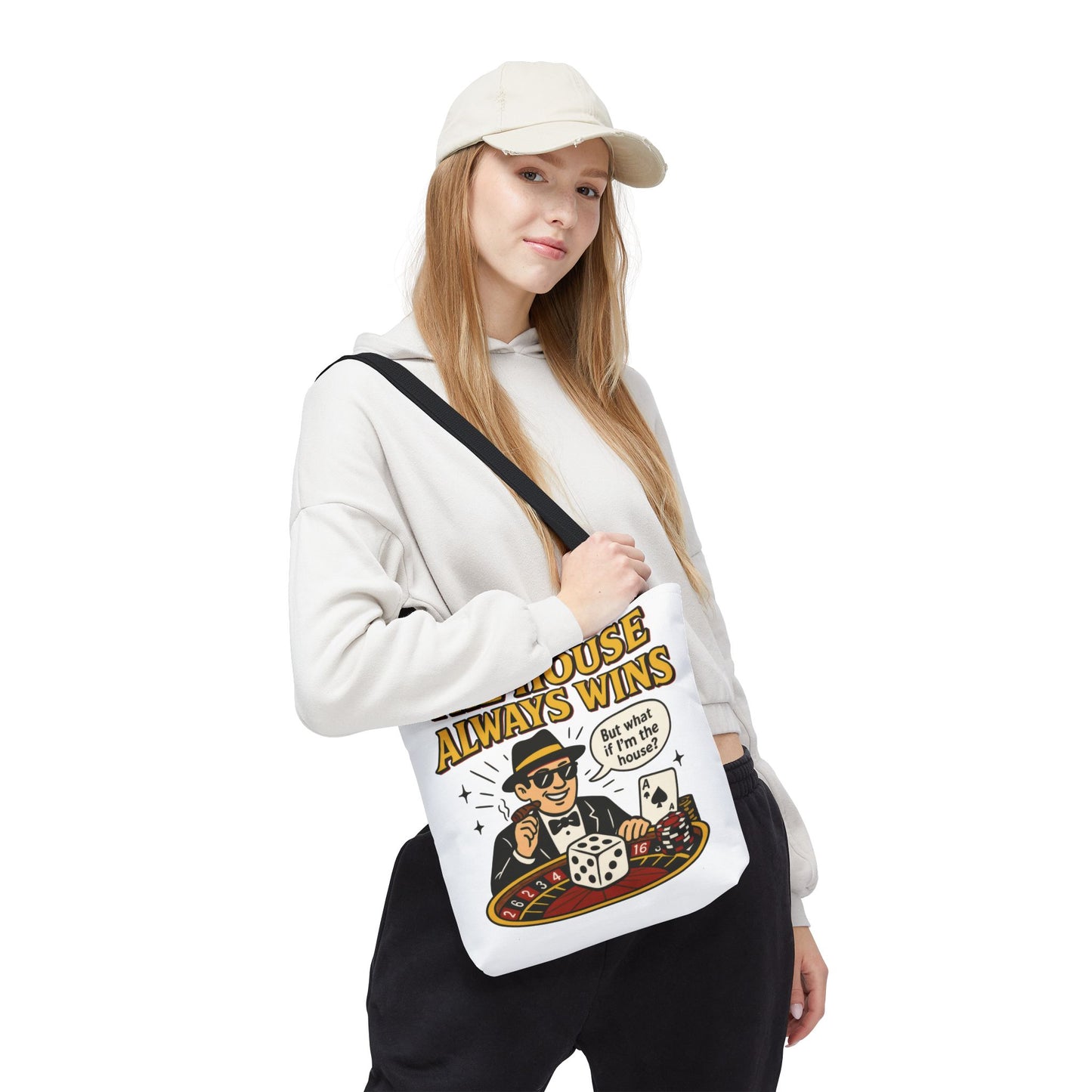 Casino Vibes Tote Bag, Fun Gift for Gamblers, Everyday Use, Travel Accessory, Stylish Shopping Bag, Unique Gambling Merch