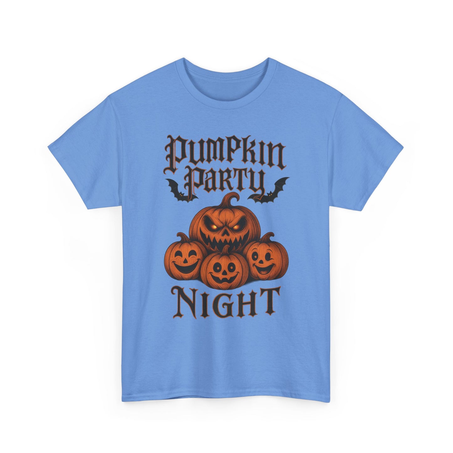 Pumpkin Party Night Shirt, Women's Halloween Gothic Pumpkin T-Shirt, Spooky Jack O Lantern Party Tee, Cute Scary Fall Shirt