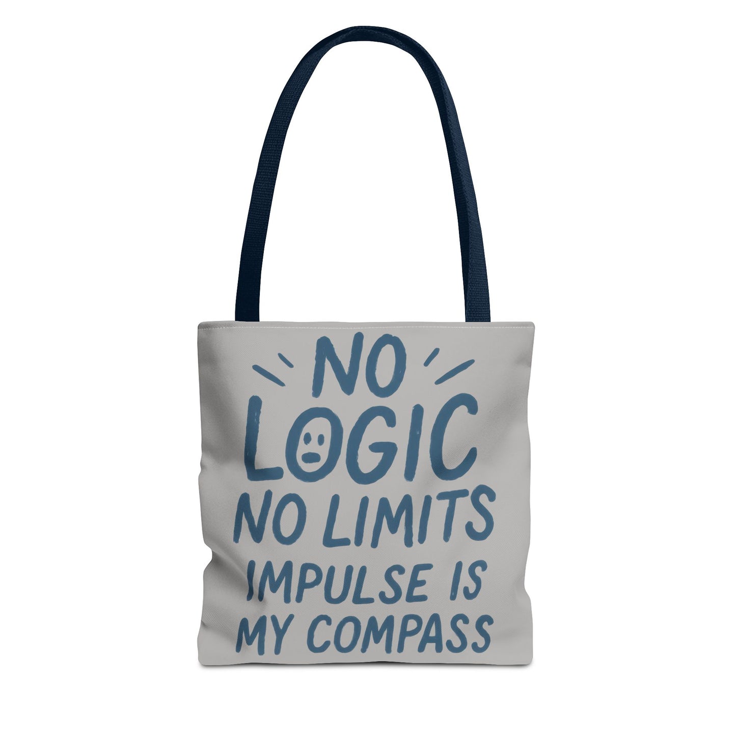 Impulse Is My Compass Tote Bag, Motivational Tote, Reusable Shopping Bag, Perfect Gift for Friends, Everyday Carry, Eco-Friendly