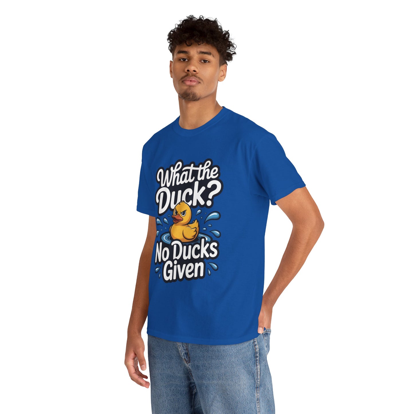 Funny Duck Shirt - No Ducks Given Tee - What The Duck Mens T-Shirt - Sarcastic Rubber Duck Graphic - Humor Gift For Him