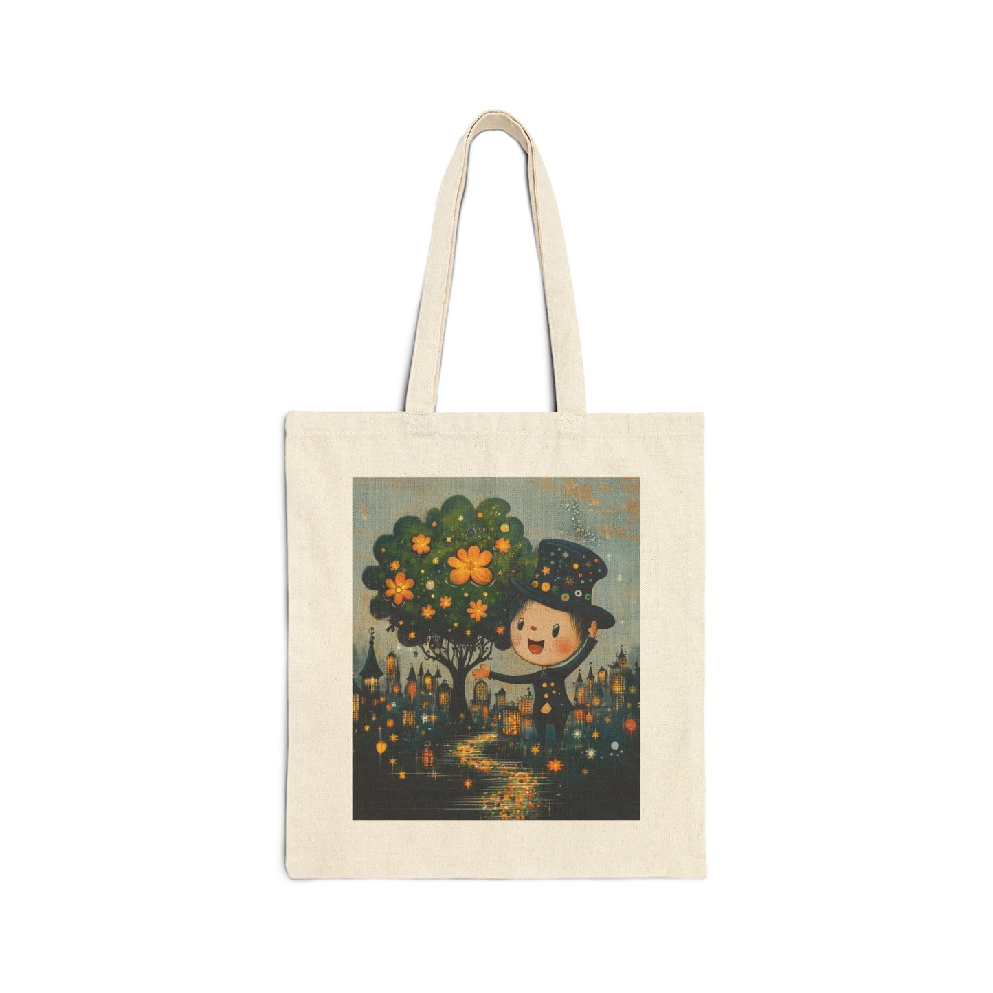Eco-Friendly Cotton Canvas Tote Bag, Cute Gift for Nature Lovers, Beach Bag, Shopping Tote, Earth Day Accessory, Reusable Bag