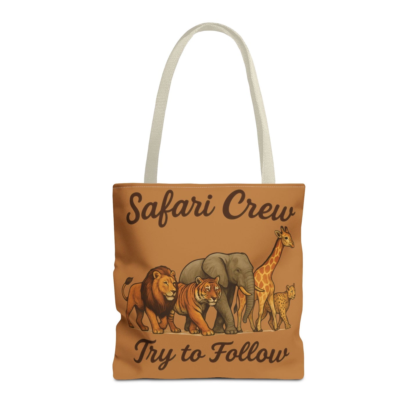 Safari Crew Tote Bag - Animal Print, Gift for Wildlife Lovers, Eco-Friendly, Stylish Grocery Bag, Adventure Enthusiast Essential