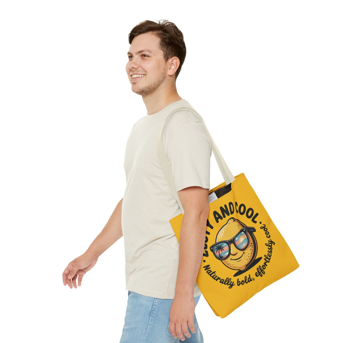 Zesty Lemon Tote Bag - Fun & Bold Carry-All for Everyday Use, Summer, Beach Days, Gifts, Eco-Friendly Shopping, Large Tote Bag
