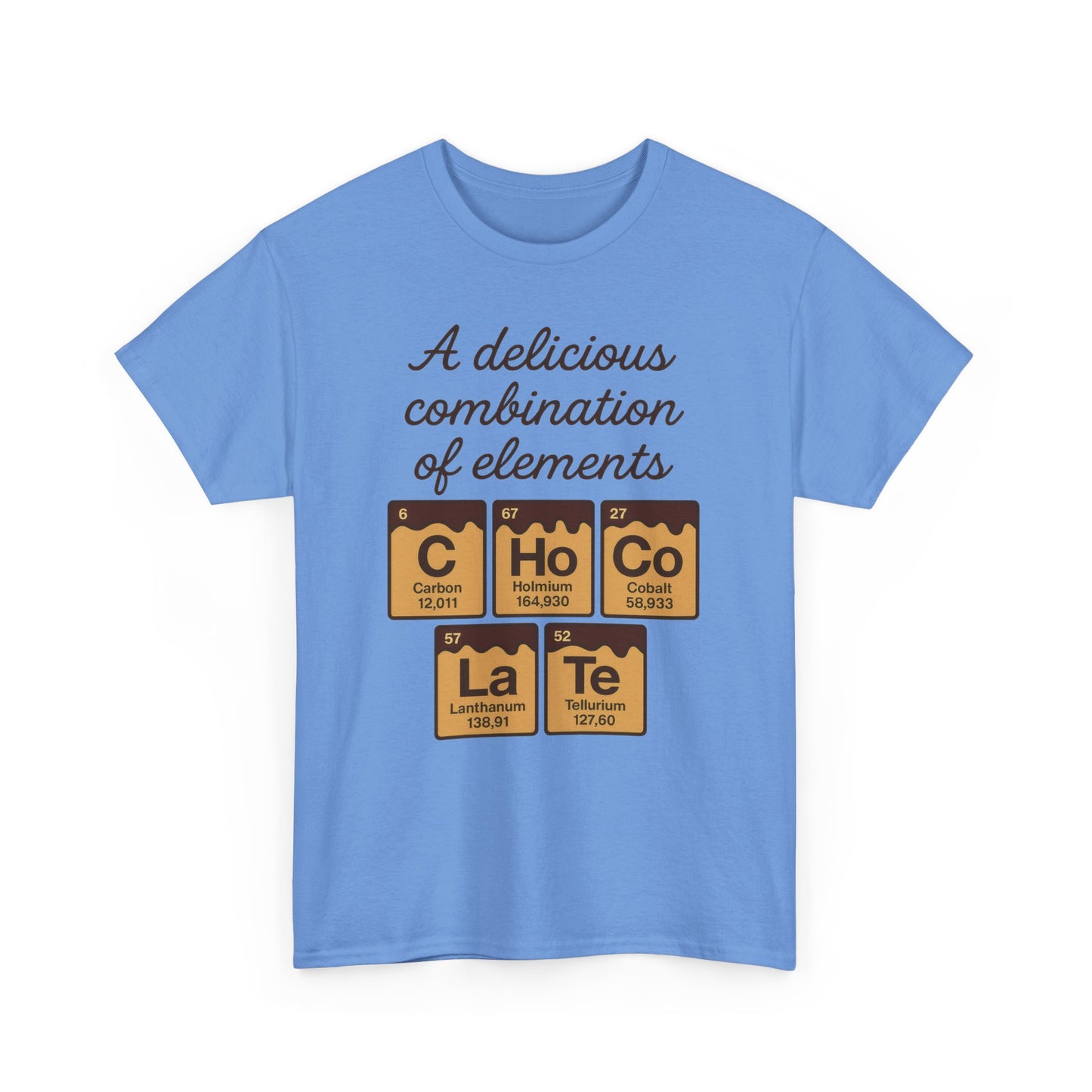 Funny Womens Chocolate T-Shirt, Element Shirt, Sweet Science Gift for Her, Science Humor Shirt, Geeky Gift, Chemistry Inspired Tee