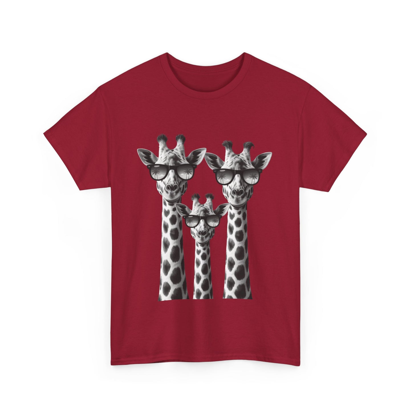 Cool Giraffes Unisex Tee, Fun Gift for Animal Lovers, Nature Enthusiasts, Safari Wildlife Lover Shirt