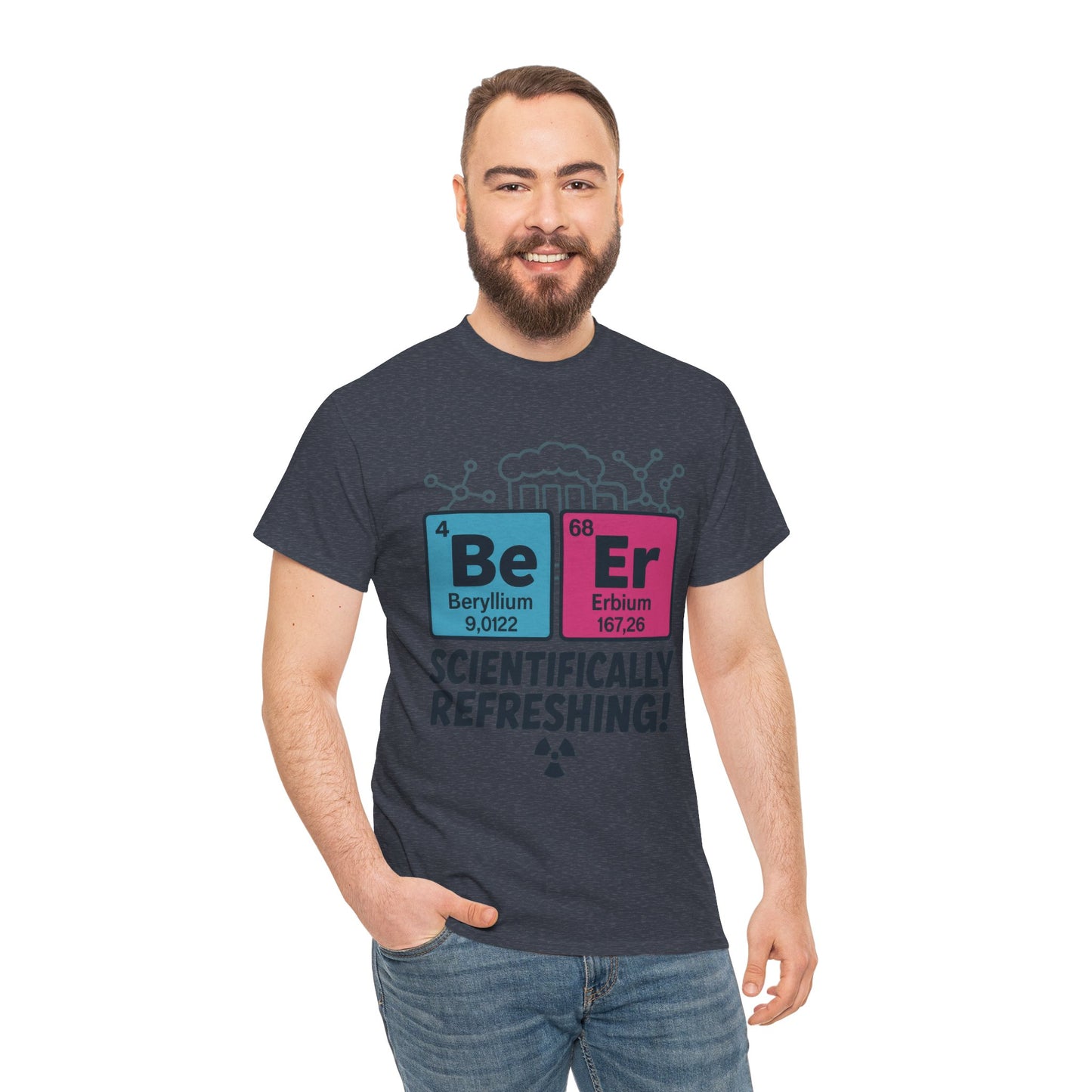 Mens Beer Science T-Shirt, Periodic Table Tee, Nerd Shirt for Him, Science Gift Tee, Chemistry Shirt, Science Lover Apparel, STEM Outfit