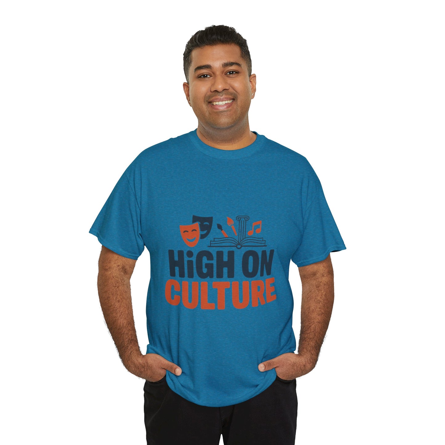 High on Culture Mens T-Shirt, Funny Cultural Graphic Tee, Art Humor