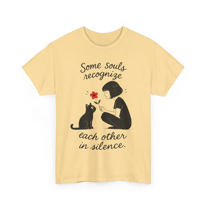 Cat Lover's Heavy Cotton Tee, Cute Cat Shirt, Pet Owner Gift, Animal Lover Apparel, Birthday Gift for Her, Women's Cotton T-Shirt, Cat Lover