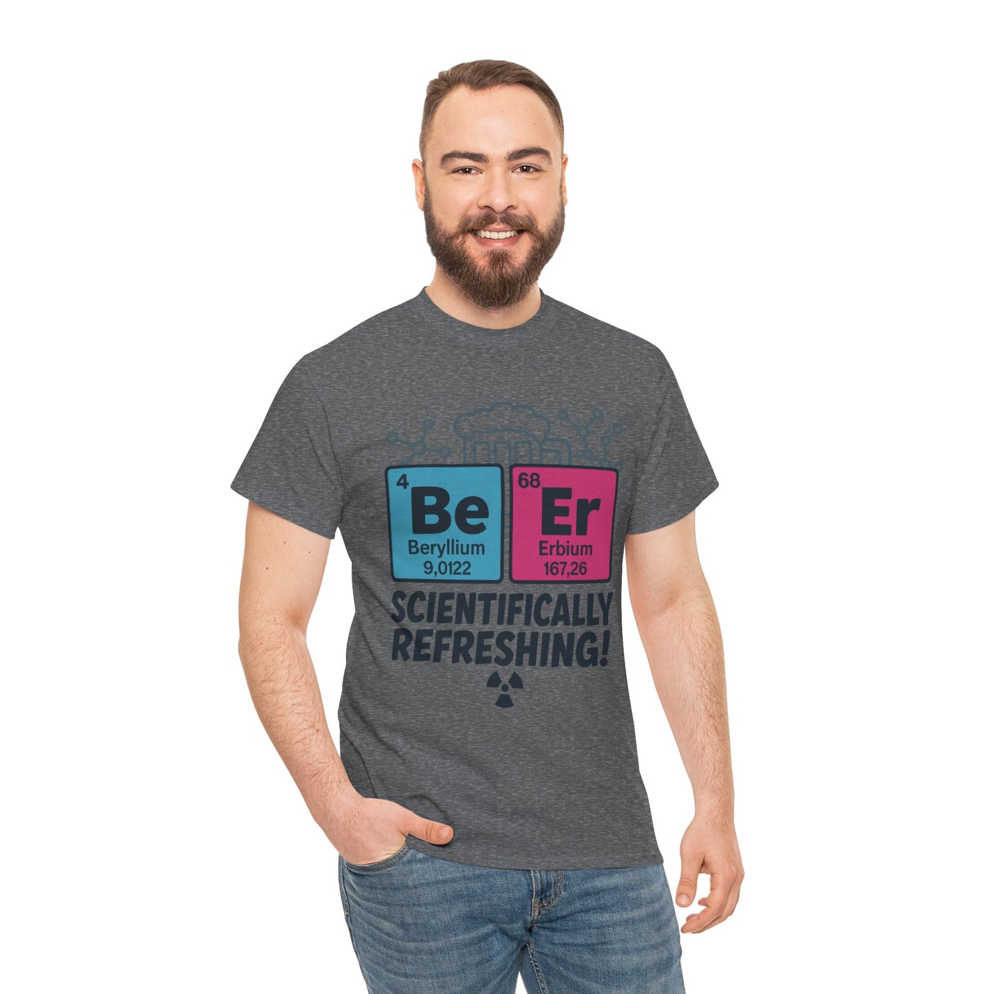 Mens Beer Science T-Shirt, Periodic Table Tee, Nerd Shirt for Him, Science Gift Tee, Chemistry Shirt, Science Lover Apparel, STEM Outfit