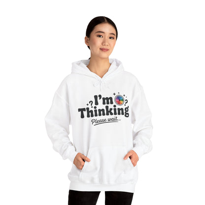 Playful Thinking Womens Hooded Sweatshirt, Womens Hoodie, Brainstorming Buddy, Thoughtful Gift, Cute Geeky Gift for Introverts, Programmers