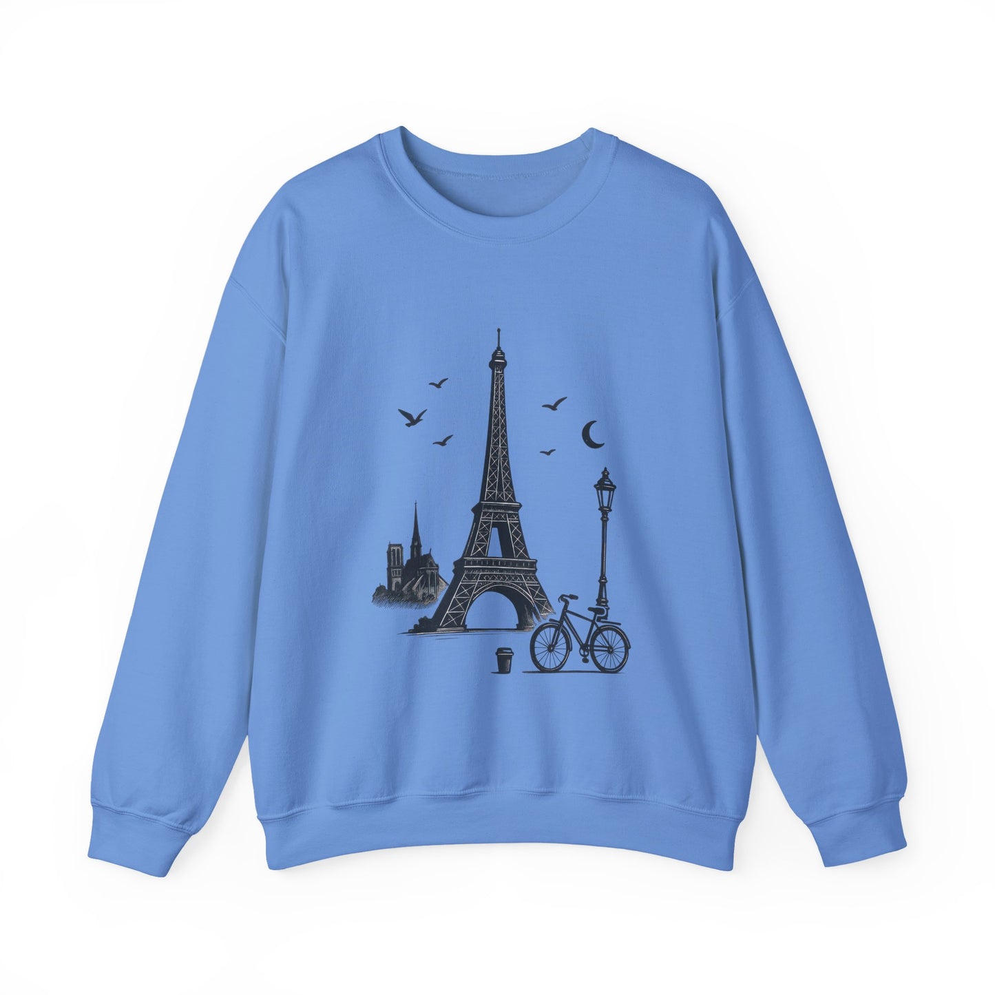 Vintage Parisian Crewneck Sweatshirt, Eiffel Tower Sweater, Cozy Travel Gift, Unisex Fashion, Casual Paris Sweatshirt