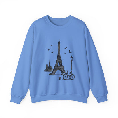 Vintage Parisian Crewneck Sweatshirt, Eiffel Tower Sweater, Cozy Travel Gift, Unisex Fashion, Casual Paris Sweatshirt