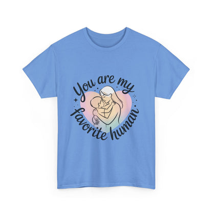 You Are My Favorite Human T-Shirt, Cute Mother and Child Shirt, Gift for Mom or Baby Shower, Mother's Day Gift