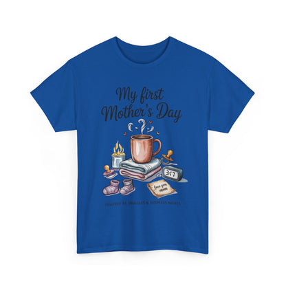 My First Mother's Day Tee, Gift for New Moms, Cute Mother's Day Shirt, Snuggle-Inspired Apparel, Baby Shower Tee