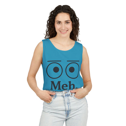 Womens Funny Graphic Tank Top with 'Meh. Wow... so exciting' Quote, Casual Wear, Summer Apparel, Gift for Friends, Humor Tank