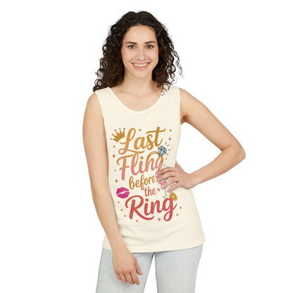 Last Fling Before the Ring T-Shirt, Bachelorette Party Tee, Bridesmaid Wedding Tee, Hen Party Shirts, Bridal Shower,  Bridesmaids Gift