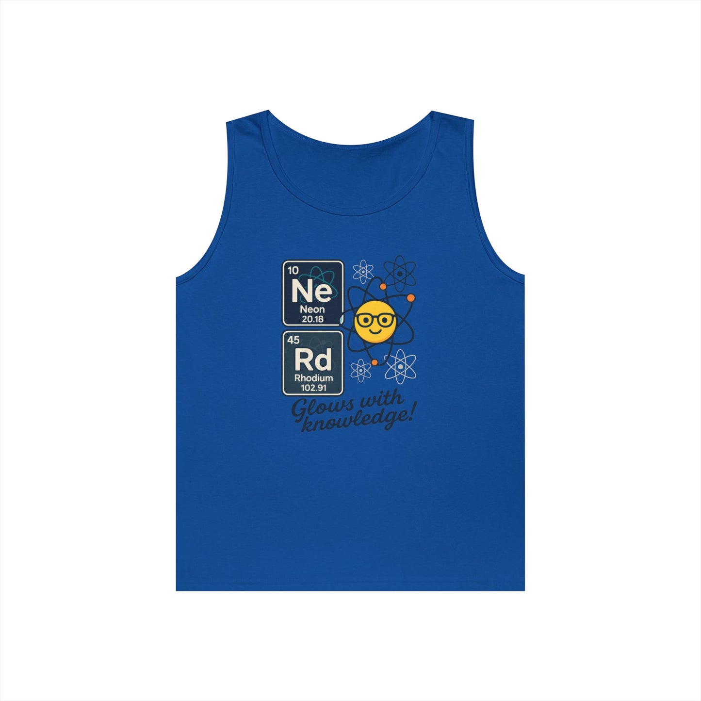 Nerd Tank Top for Men, Funny Science Shirt, Periodic Table Sleeveless Tee, Geeky Workout Shirt, Gift for Teachers, gift for Science Events