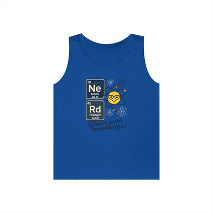 Nerd Tank Top for Men, Funny Science Shirt, Periodic Table Sleeveless Tee, Geeky Workout Shirt, Gift for Teachers, gift for Science Events